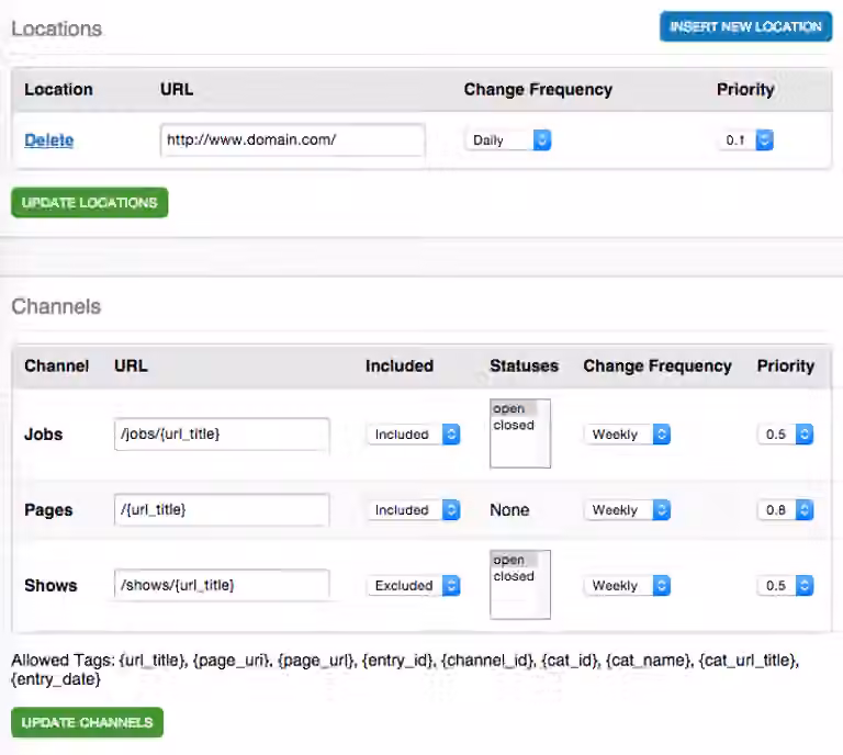 Sitemap Module