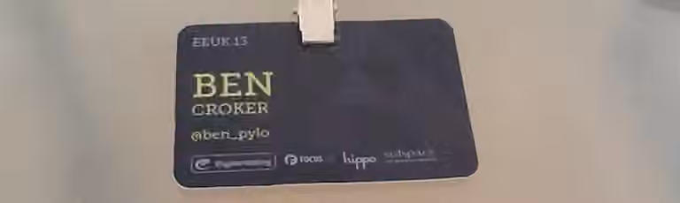 Ben croker name tag