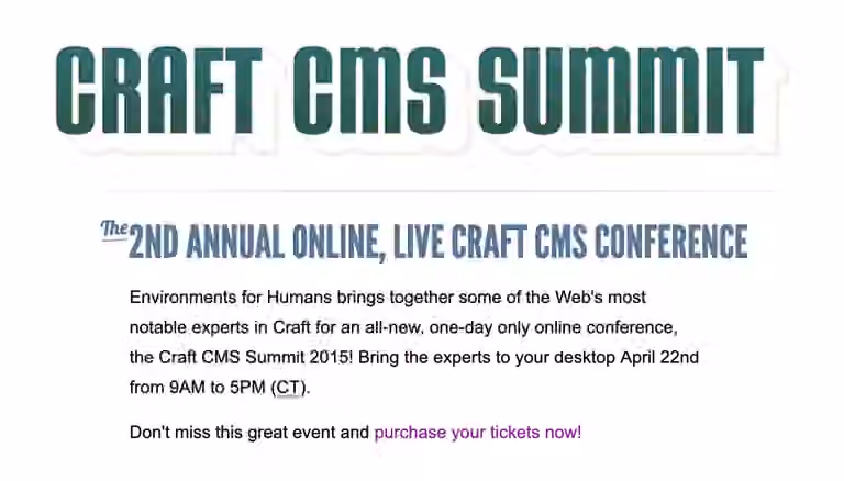 Craft summit 2015