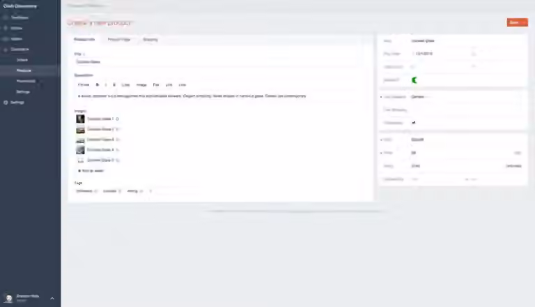 Edit product page
