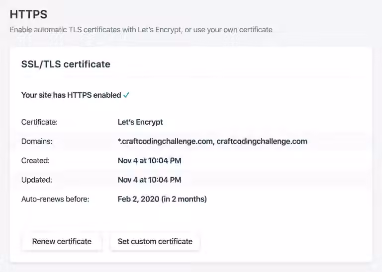 Netlify https 1