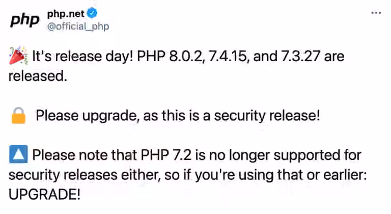 Php security release